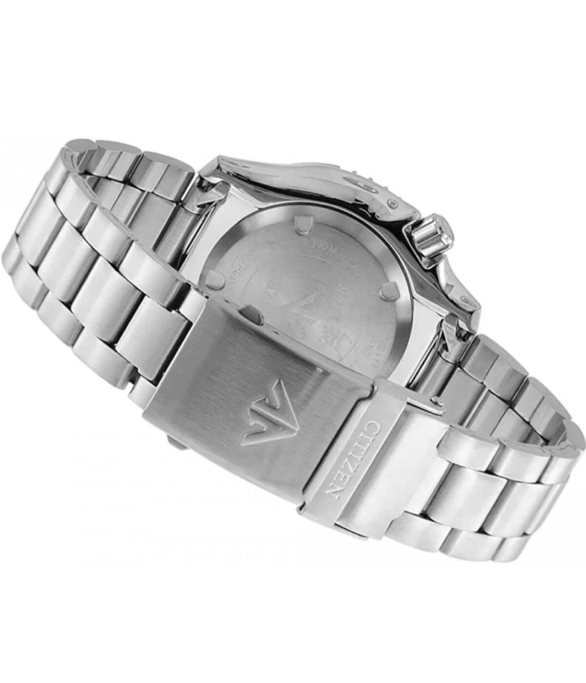 Citizen NY0084-89EE Analogue Watch with Stainless Steel Strap for Men, Black/Silver, one size