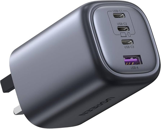 UGREEN Nexode 100W USB-C Charger – 4-Port GaN Fast Charger for Laptops, Tablets & Phones