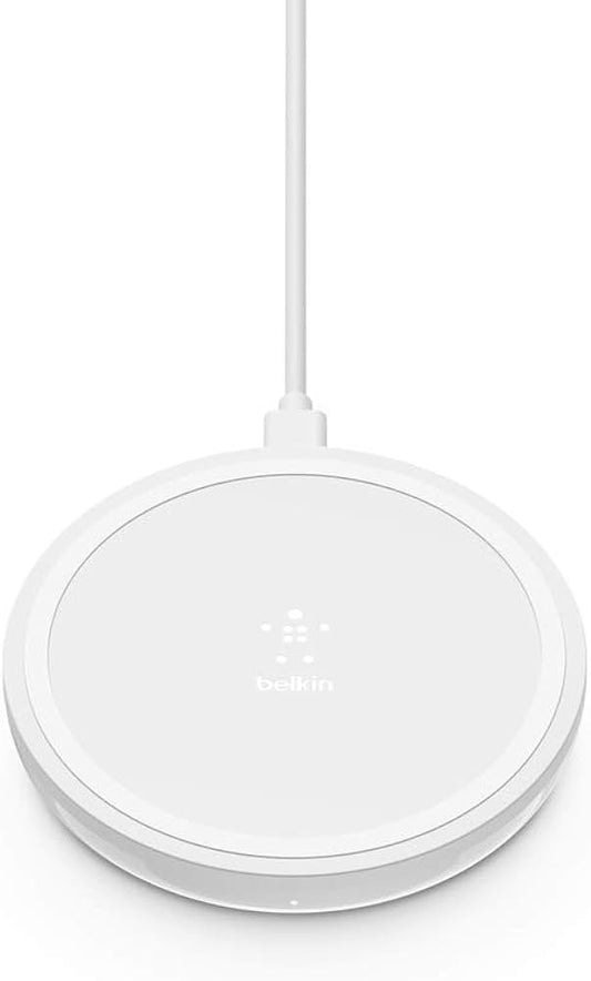 Belkin Boost Up 10W Wireless Charging Pad – Fast Qi Charger for iPhone, Samsung & More (White)
