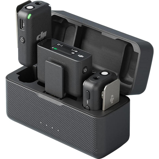 DJI Mic (2 TX + 1 RX + Charging Case) – AST01 Black